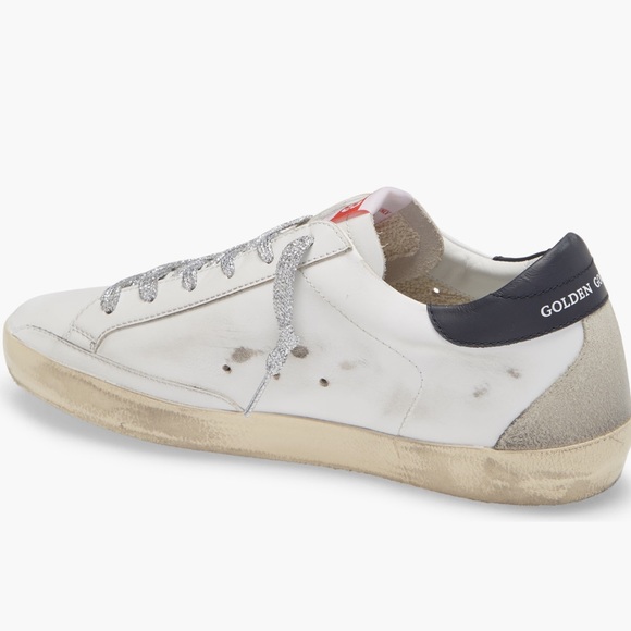 Golden Goose Super-Star Black, White & Silver Sneaker - Picture 11 of 15